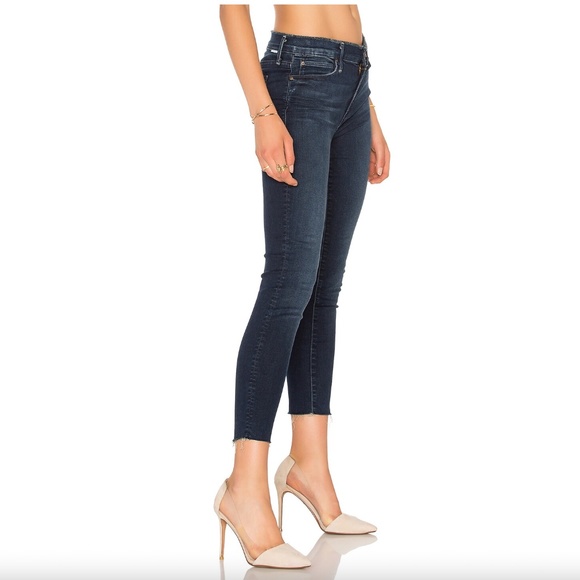 MOTHER Double Fray Charmer Crop Jeans In Photo Finish Sz 26 - Picture 2 of 11